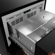 THOR Kitchen - Gordon Ramsay Series 24" Undercounter Built-In or Freestanding Drawer Refrigerator Black/Rose Gold - RF24UB-RSG - IMG8