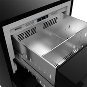 THOR Kitchen - Gordon Ramsay Series 24″ Undercounter Built-In / Freestanding Drawer Freezer Black - RZ24UB - IMG7