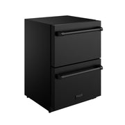 THOR Kitchen - Gordon Ramsay Series 24″ Undercounter Built-In / Freestanding Drawer Freezer Black - RZ24UB - IMG4