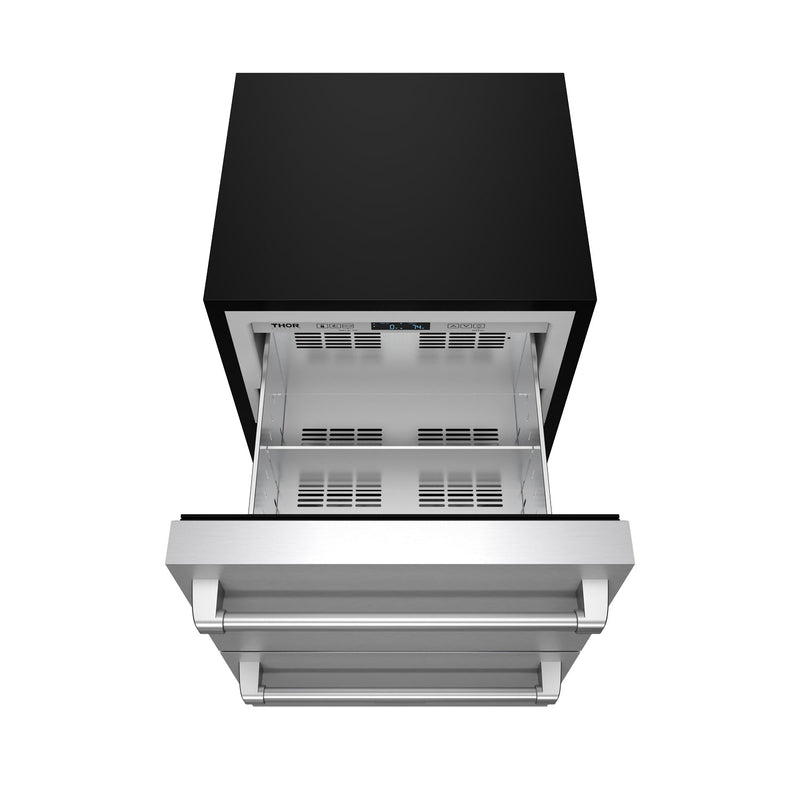 THOR Kitchen - Gordon Ramsay Series 24″ Undercounter Built-In / Freestanding Drawer Freezer Stainless Steel - RZ24U - IMG4