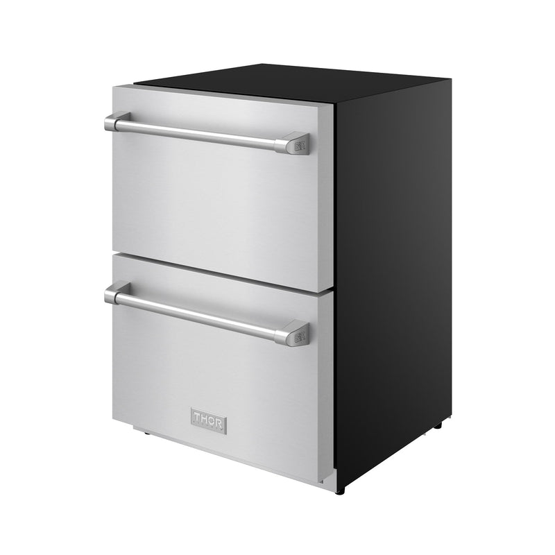 THOR Kitchen - Gordon Ramsay Series 24″ Undercounter Built-In / Freestanding Drawer Freezer Stainless Steel - RZ24U - IMG9