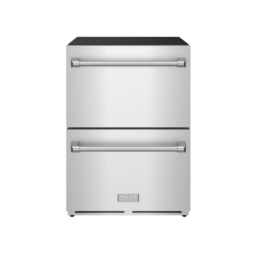 THOR Kitchen - Gordon Ramsay Series 24″ Undercounter Built-In / Freestanding Drawer Freezer Stainless Steel - RZ24U - IMG1