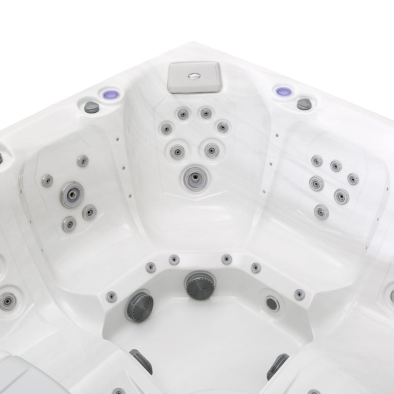 Empava - Luxury Freestanding 6-Person Square Outdoor Hot Tub - EMPV-SPA3550 - IMG5
