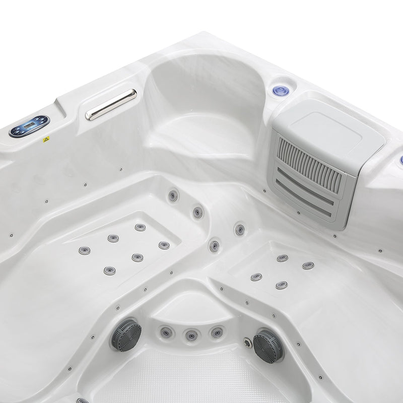 Empava - Luxury Freestanding 6-Person Square Outdoor Hot Tub - EMPV-SPA3550 - IMG6