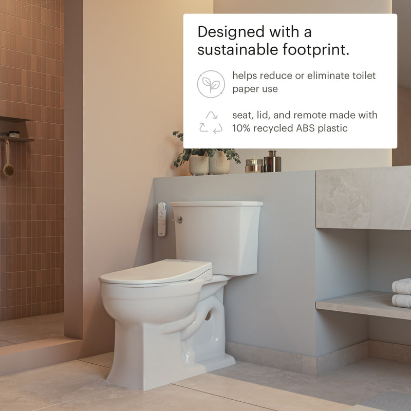 Brondell Swash Eco Thinline White Elongated T66