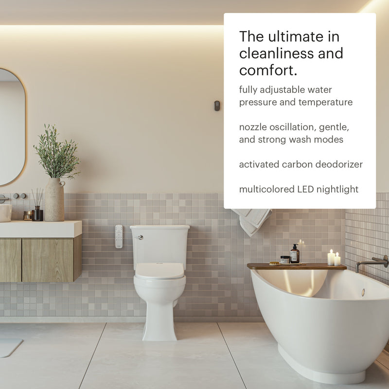 Brondell Swash Eco Thinline White Elongated T66