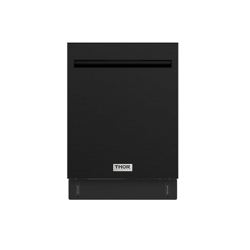 THOR Kitchen - 24-inch Built-In Top Control Dishwasher with Pocket Handle Black - TDW24PTB - IMG1