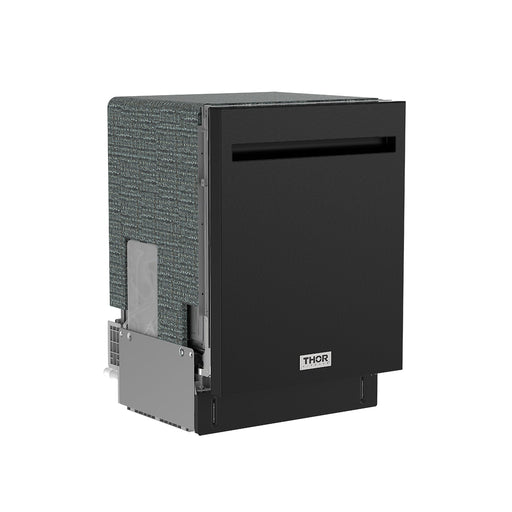 THOR Kitchen - 24-inch Built-In Top Control Dishwasher with Pocket Handle Black - TDW24PTB - IMG2
