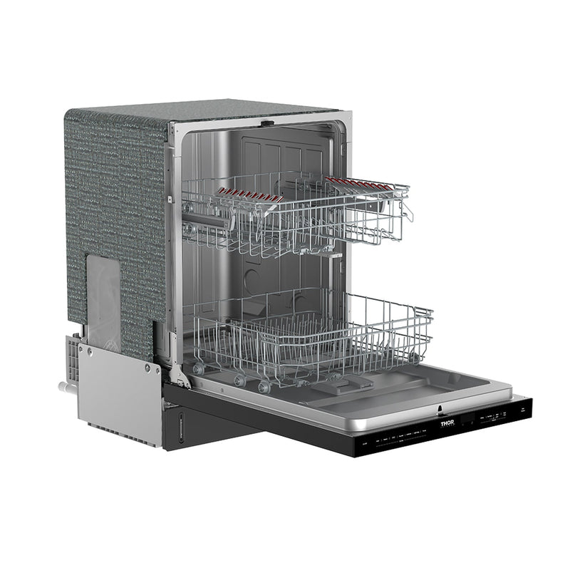 THOR Kitchen - 24-inch Built-In Top Control Dishwasher with Pocket Handle Black - TDW24PTB - IMG3