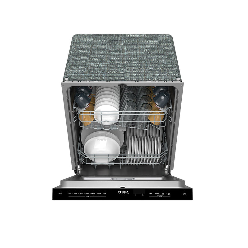 THOR Kitchen - 24-inch Built-In Top Control Dishwasher with Pocket Handle Stainless Steel - TDW24PT - IMG5