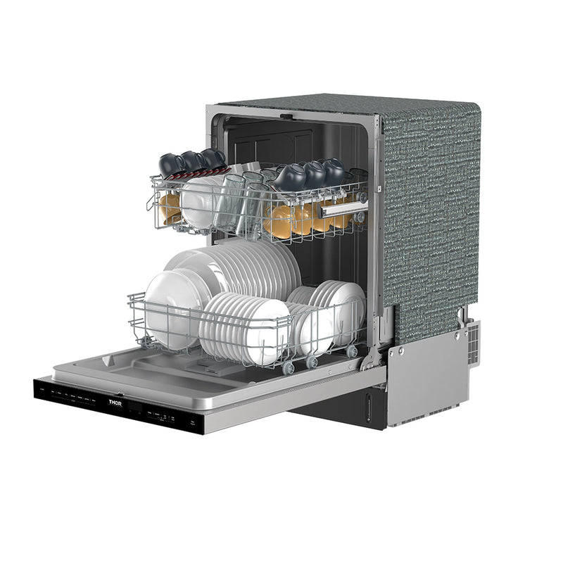 THOR Kitchen - 24-inch Built-In Top Control Dishwasher with Pocket Handle Stainless Steel - TDW24PT - IMG9