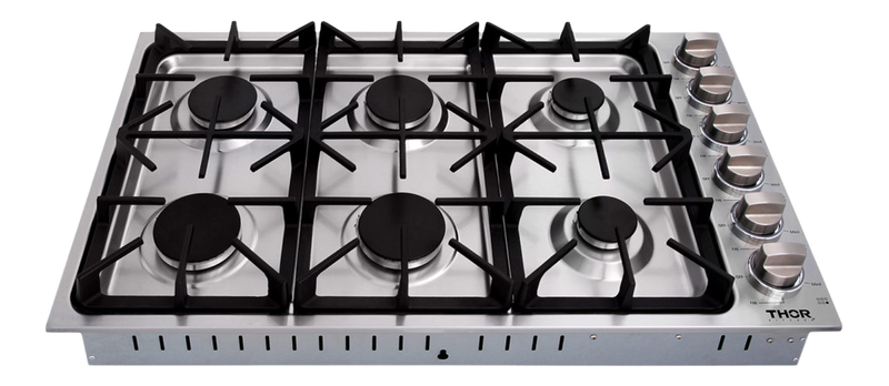 THOR Kitchen - 36-inch Professional Drop-In Gas Cooktop in Stainless Steel - TGC3601 - IMG2