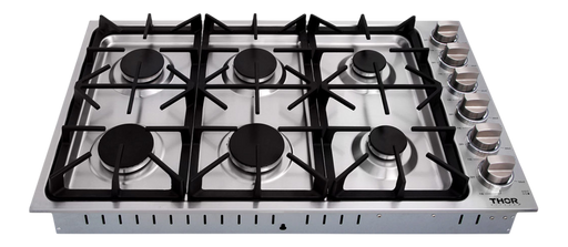 THOR Kitchen - 36-inch Professional Drop-In Gas Cooktop in Stainless Steel - TGC3601 - IMG2