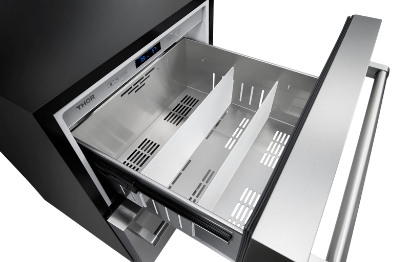 THOR Kitchen - 24 Inch Indoor Outdoor Refrigerator Drawer - TRF24U - IMG9