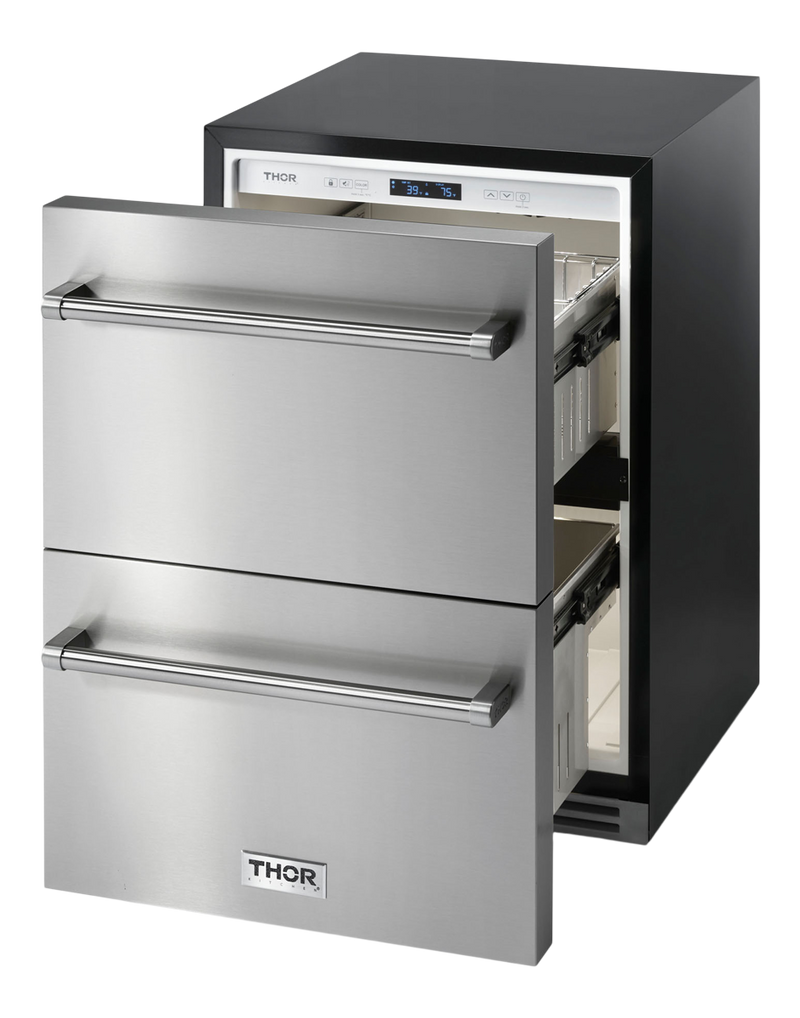 THOR Kitchen - 24 Inch Indoor Outdoor Refrigerator Drawer - TRF24U - IMG3