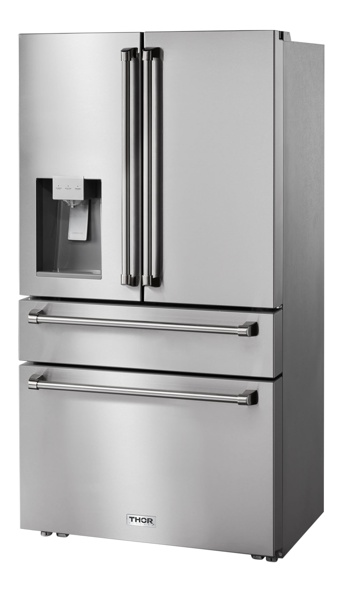 THOR Kitchen - 36 Inch Professional French Door Refrigerator with Ice and Water Dispenser - TRF3601FD - IMG3