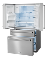 THOR Kitchen - 36 Inch Professional French Door Refrigerator with Ice and Water Dispenser - TRF3601FD - IMG2
