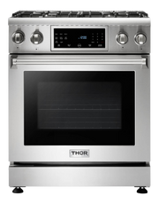 THOR Kitchen - 30-inch Tilt Panel Gas Range Professional - TRG3001 - IMG1