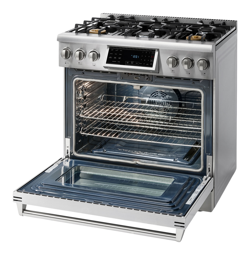 THOR Kitchen - 36-inch Tilt Panel Professional Liquid Propane Range - TRG3601LP - IMG4