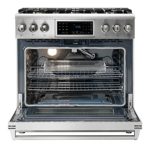THOR Kitchen - 36-inch Tilt Panel Gas Range Professional - TRG3601 - IMG2