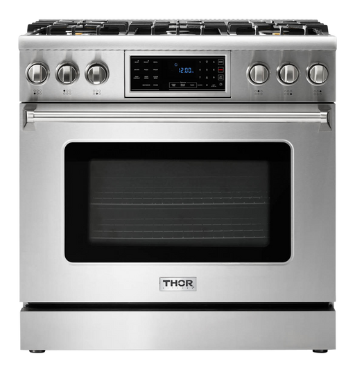 THOR Kitchen - 36-inch Tilt Panel Gas Range Professional - TRG3601 - IMG1