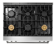 THOR Kitchen - 36-inch Tilt Panel Professional Liquid Propane Range - TRG3601LP - IMG5