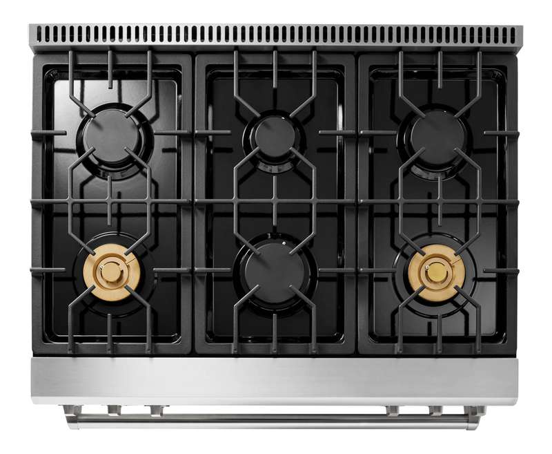 THOR Kitchen - 36-inch Tilt Panel Gas Range Professional - TRG3601 - IMG5