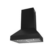 THOR Kitchen - 30" Professional Wall Mount Pyramid Range Hood in Black - TRH30PB - IMG4