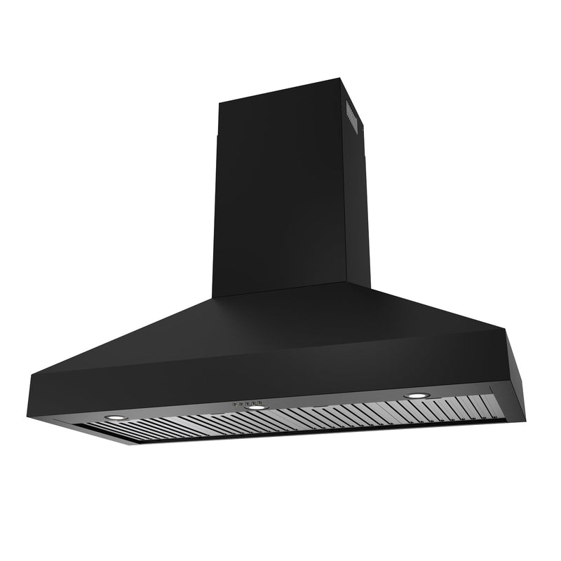 THOR Kitchen - 48" Professional Wall Mount Pyramid Range Hood in Black - TRH48PB - IMG6