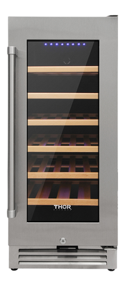 THOR Kitchen - 15-inch Single Zone Wine Cooler, 33 Wine Bottle Capacity - TWC1501 - IMG1