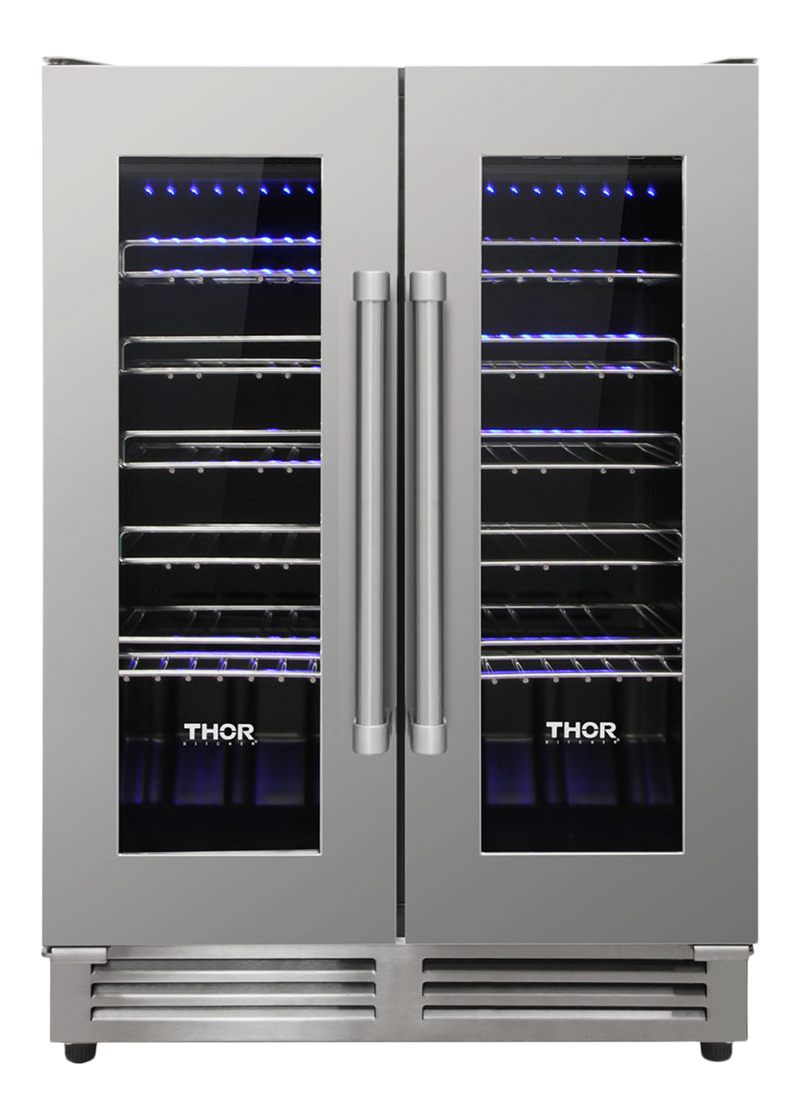 THOR Kitchen - 42 Bottle Dual Zone Built-in Wine Cooler - TWC2402 - IMG1