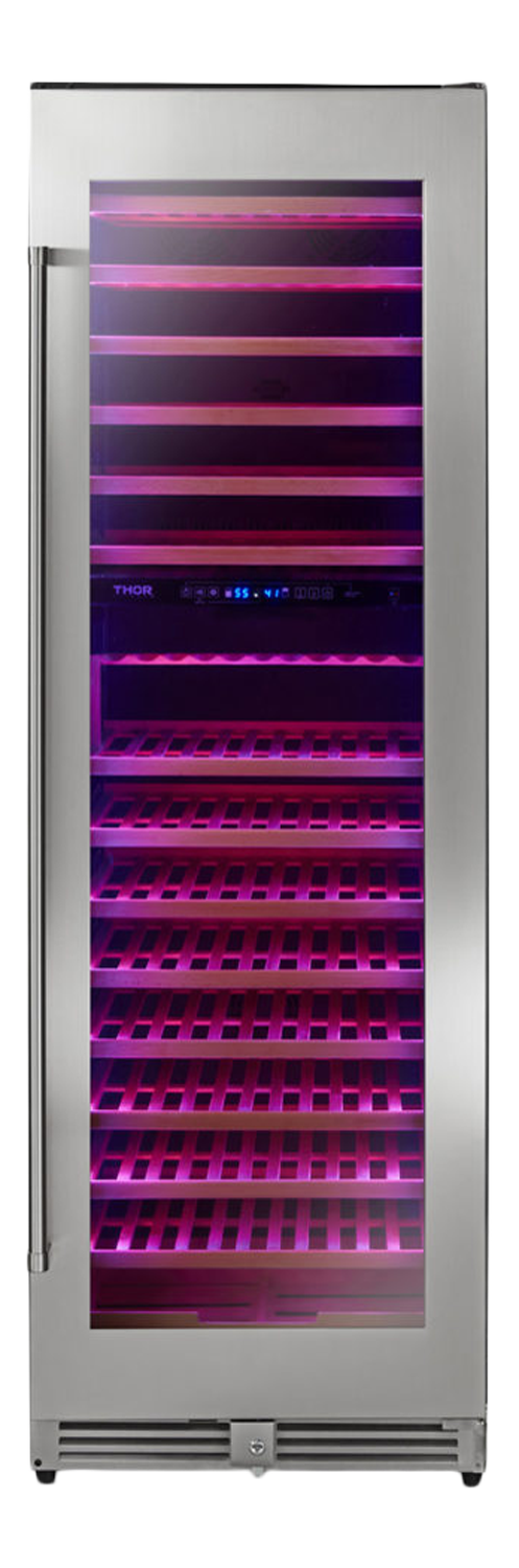 THOR Kitchen - 24 Inch Dual Zone Wine Cooler, 162 Wine Bottle Capacity - TWC2403DI
