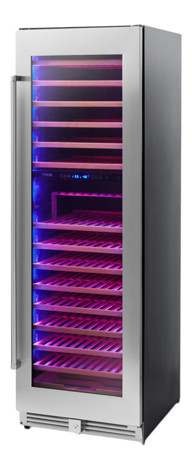 THOR Kitchen - 24 Inch Dual Zone Wine Cooler, 162 Wine Bottle Capacity - TWC2403DI - IMG4