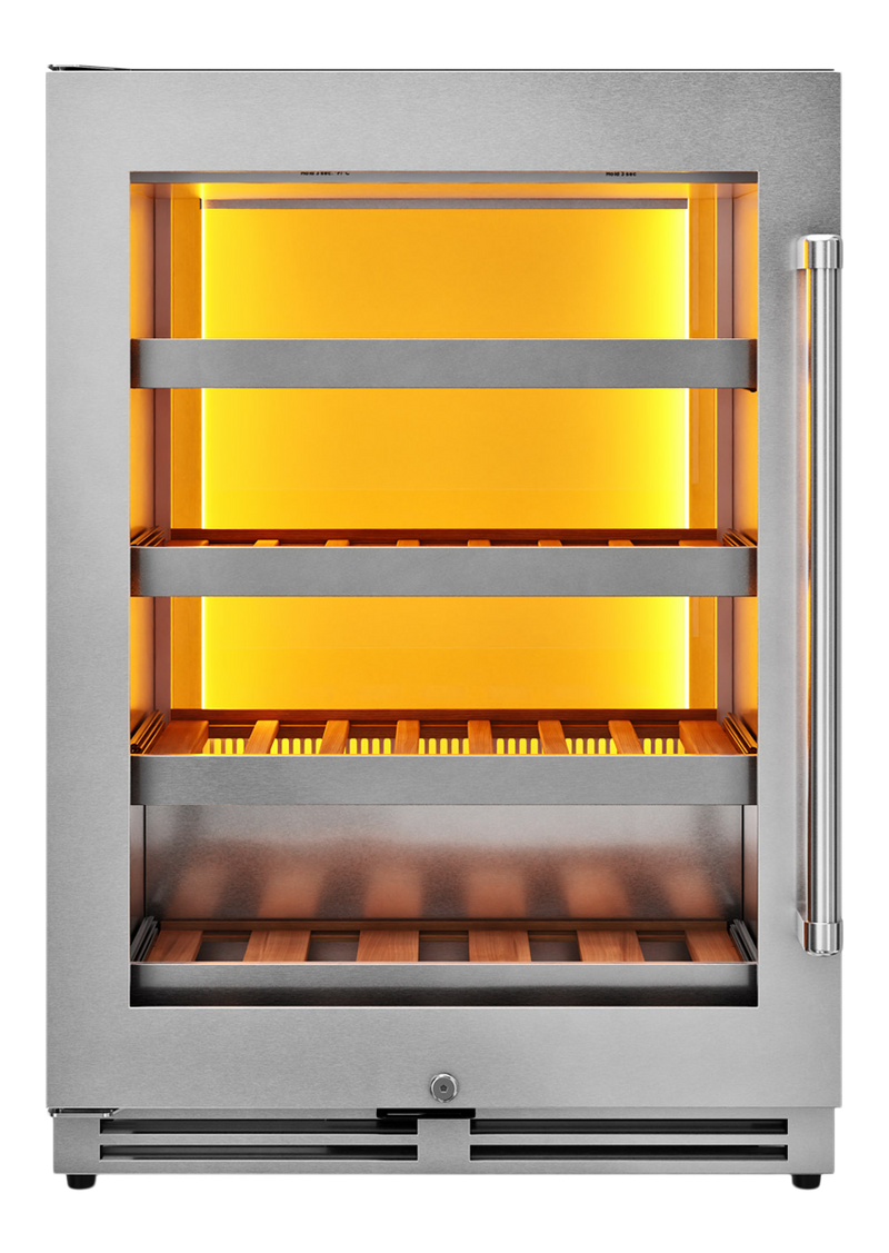 THOR Kitchen - 24-inch Single Zone Wine Cooler, Left Swing, 45 Wine Bottle Capacity - TWC24UL-LH - IMG1