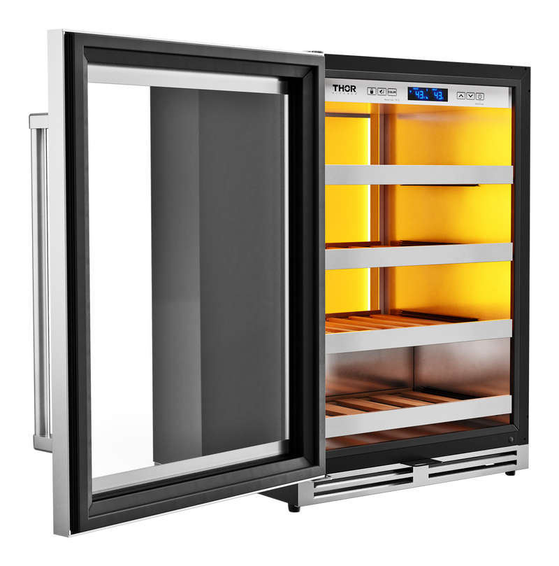 THOR Kitchen - 24-inch Single Zone Wine Cooler, Left Swing, 45 Wine Bottle Capacity - TWC24UL-LH - IMG4