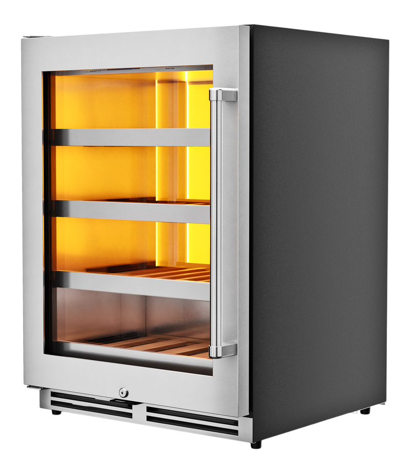 THOR Kitchen - 24-inch Single Zone Wine Cooler, Left Swing, 45 Wine Bottle Capacity - TWC24UL-LH - IMG2