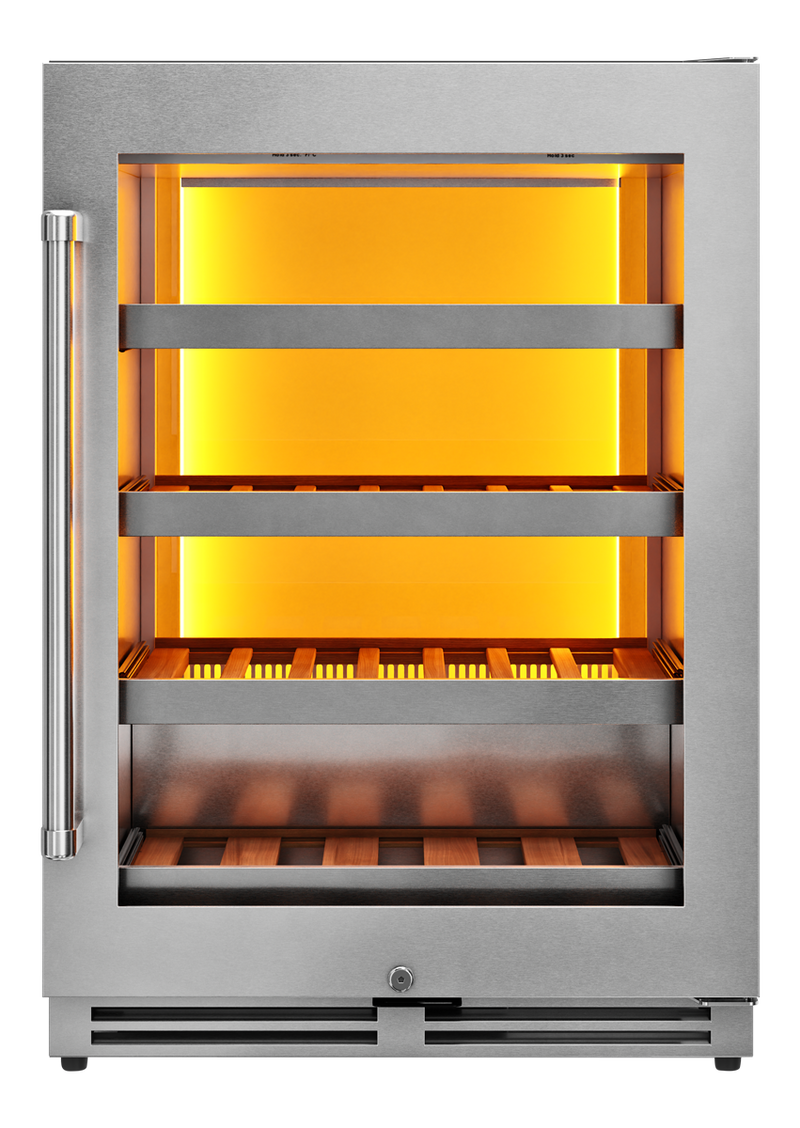 THOR Kitchen - 24-inch Single Zone Wine Cooler, 45 Wine Bottle Capacity - TWC24UL - IMG1