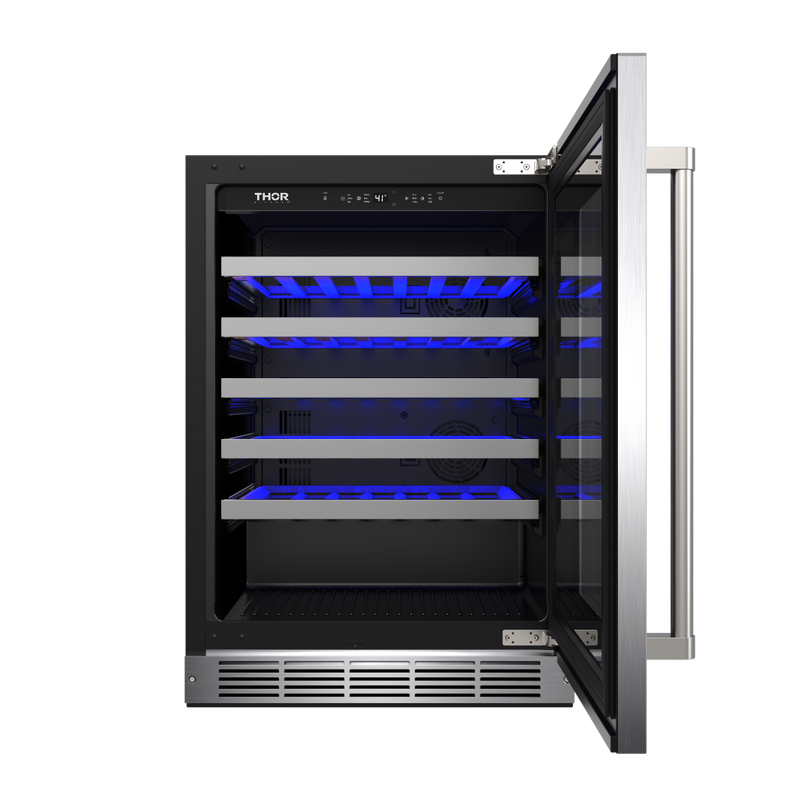 THOR Kitchen - 24-inch Single Zone Wine Cooler, 46 Wine Bottle Capacity - TWC24US - IMG8