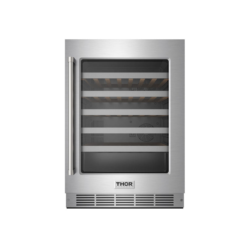 THOR Kitchen - 24-inch Single Zone Wine Cooler, 46 Wine Bottle Capacity - TWC24US - IMG1