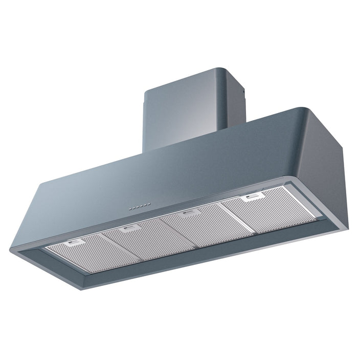 ILVE - Nostalgie II 48 inch Range Hood with 850 CFM, 3 Speed + Intensive, Front LED Light Bar (Blue Grey) -  USA - UAG48BG - IMG36