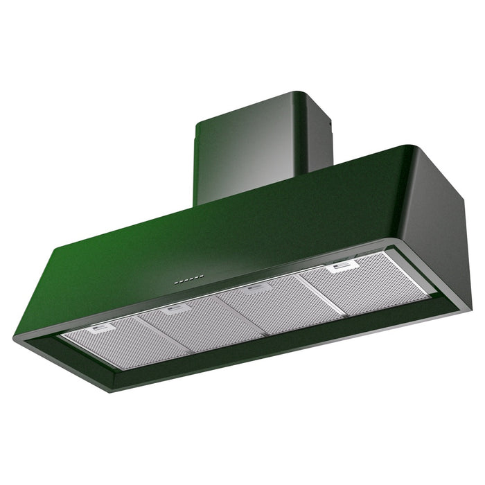 ILVE - Nostalgie II 48 inch Range Hood with 850 CFM, 3 Speed + Intensive, Front LED Light Bar (Emerald Green) -  USA - UAG48EG - IMG14