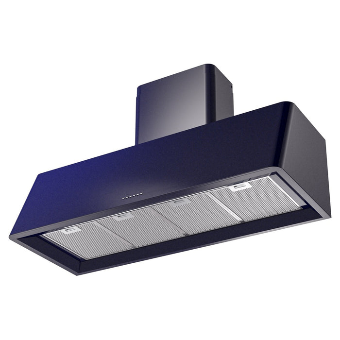 ILVE - Nostalgie II 48 inch Range Hood with 850 CFM, 3 Speed + Intensive, Front LED Light Bar (Midnight Blue) -  USA - UAG48MB - IMG45