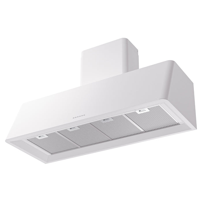 ILVE - Nostalgie II 48 inch Range Hood with 850 CFM, 3 Speed + Intensive, Front LED Light Bar (White) -  USA - UAG48WH - IMG33