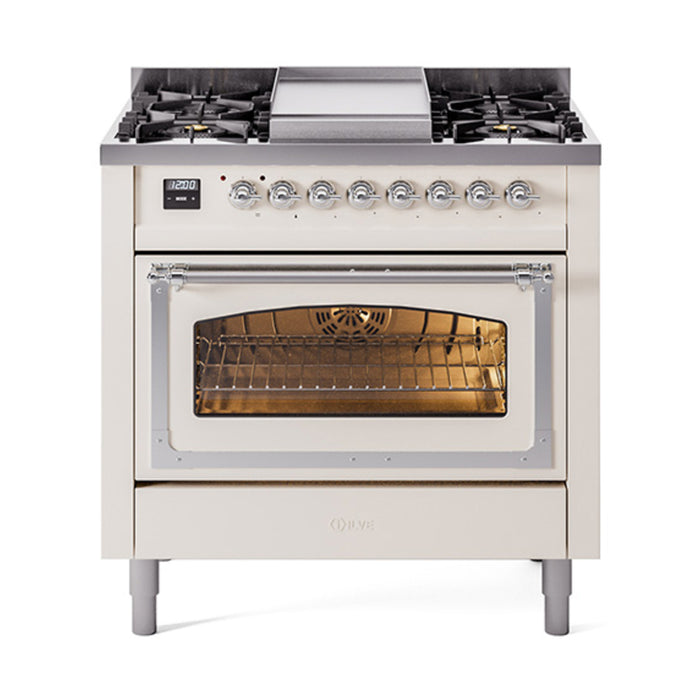 ILVE - Nostalgie II Dual Fuel Ranges - UN36FNMPAWB