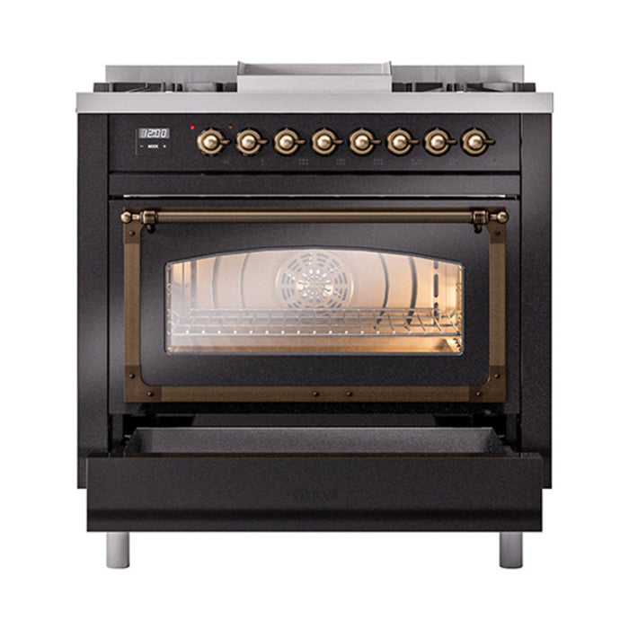 ILVE - Nostalgie II Dual Fuel Ranges - UN36FNMPBKBLP - IMG36