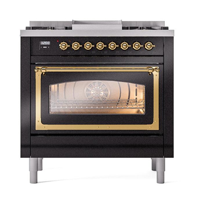 ILVE - Nostalgie II Dual Fuel Ranges - UN36FNMPBKGLP - IMG5
