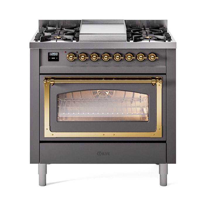 ILVE - Nostalgie II Dual Fuel Ranges - UN36FNMPAWB