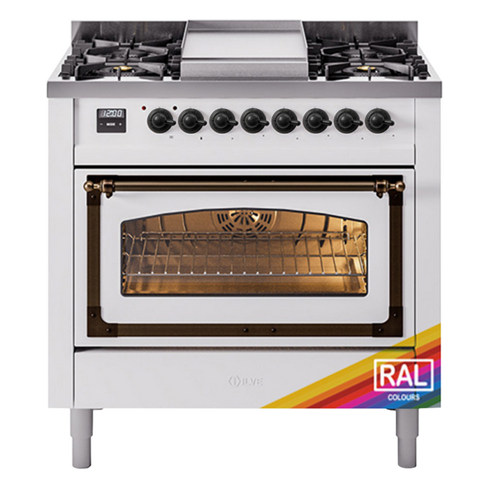 ILVE - Nostalgie II Dual Fuel Ranges - UN36FNMPAWB