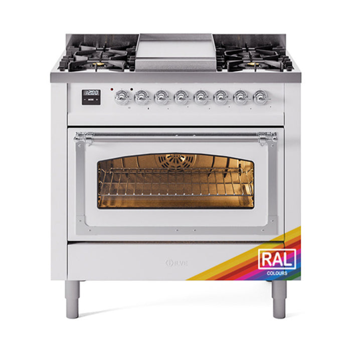ILVE - Nostalgie II Dual Fuel Ranges - UN36FNMPAWB