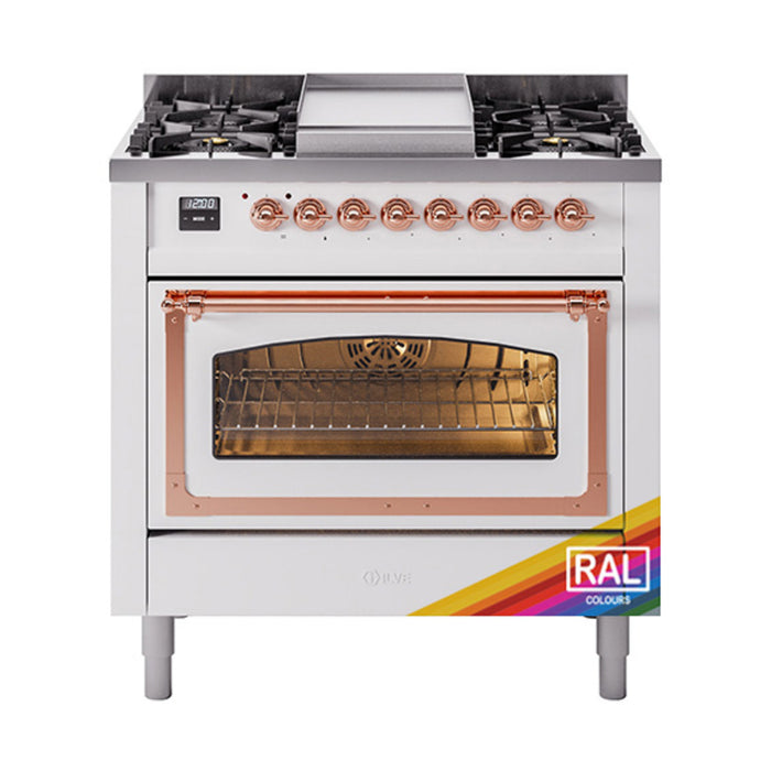 ILVE - Nostalgie II Dual Fuel Ranges - UN36FNMPAWB